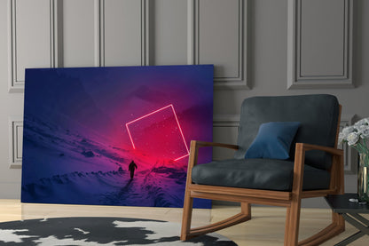 Mountain Journey Glass Wall Art