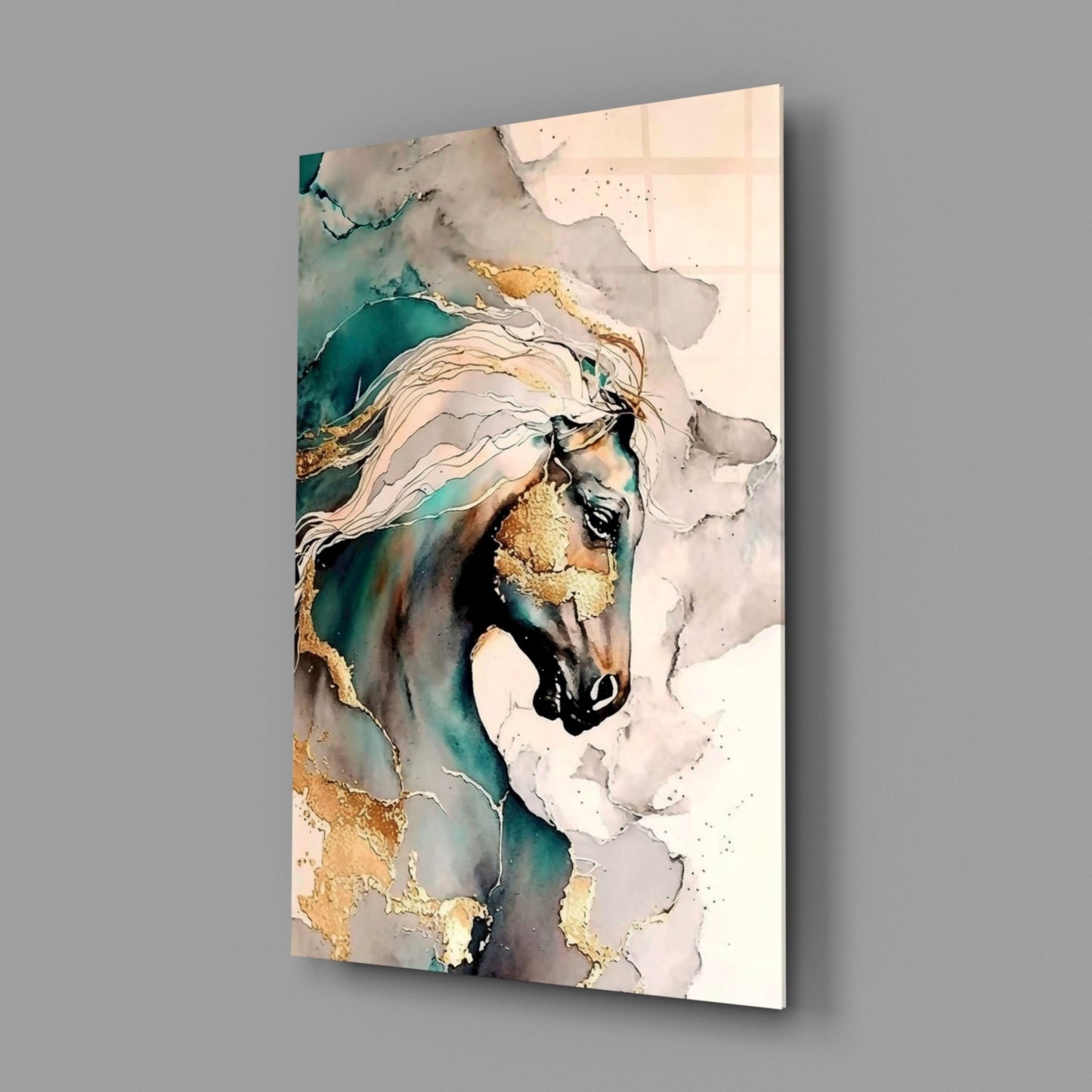 Arabian Horse Glass Wall Art