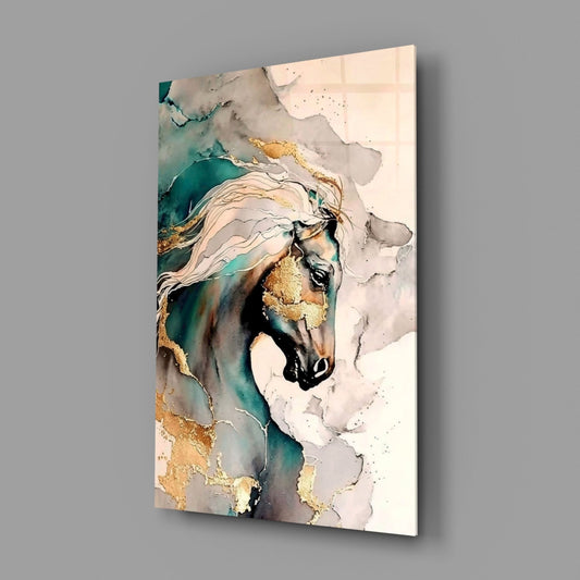 Arabian Horse Glass Wall Art