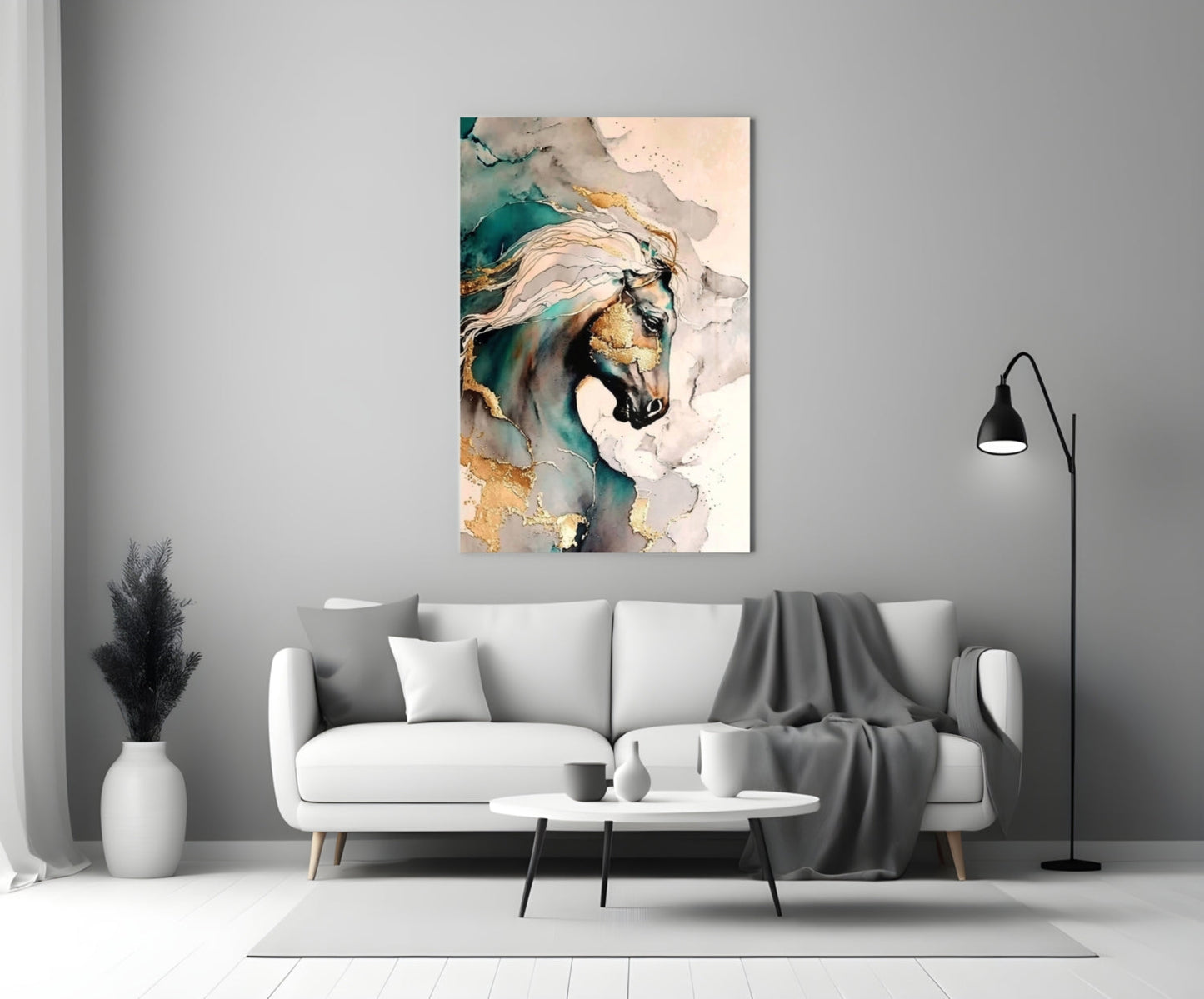 Arabian Horse Glass Wall Art