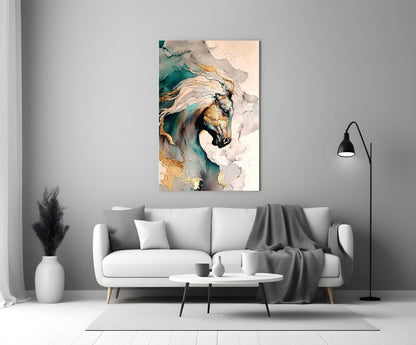 Arabian Horse Glass Wall Art