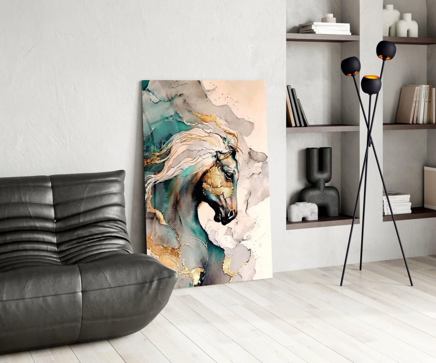 Arabian Horse Glass Wall Art