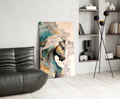 Arabian Horse Glass Wall Art