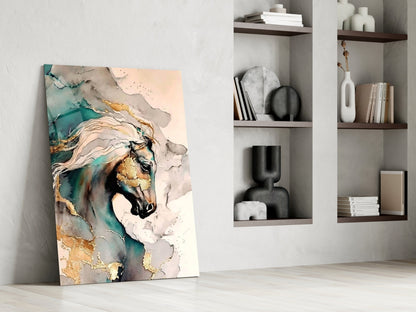 Arabian Horse Glass Wall Art