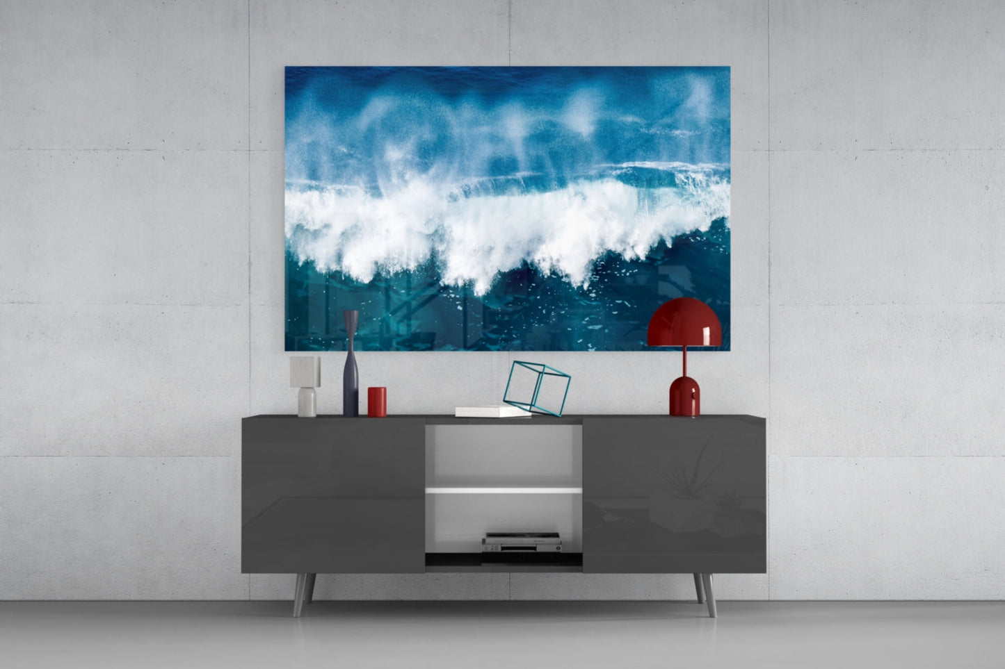 Ocean Wave Glass Wall Art