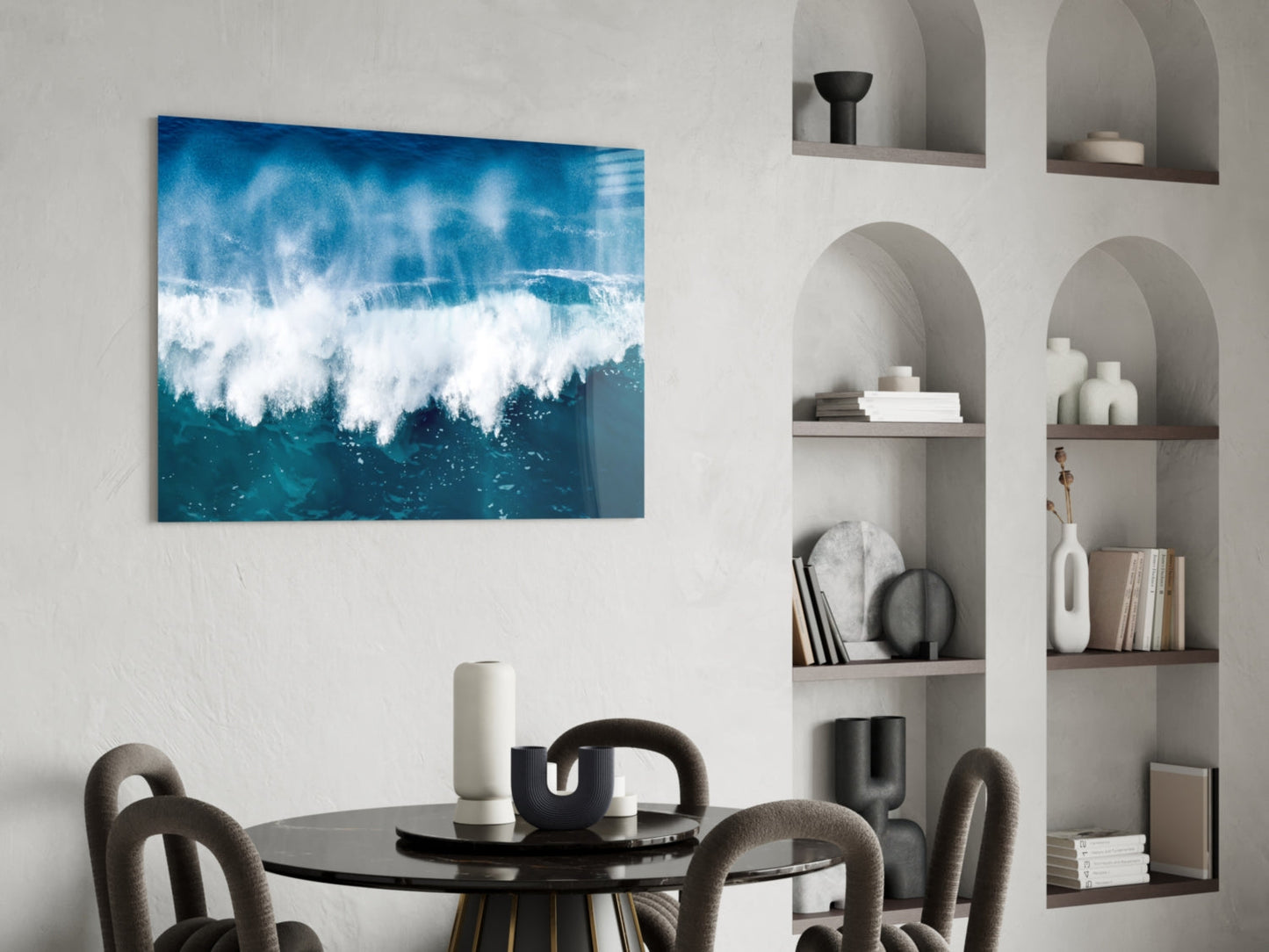 Ocean Wave Glass Wall Art