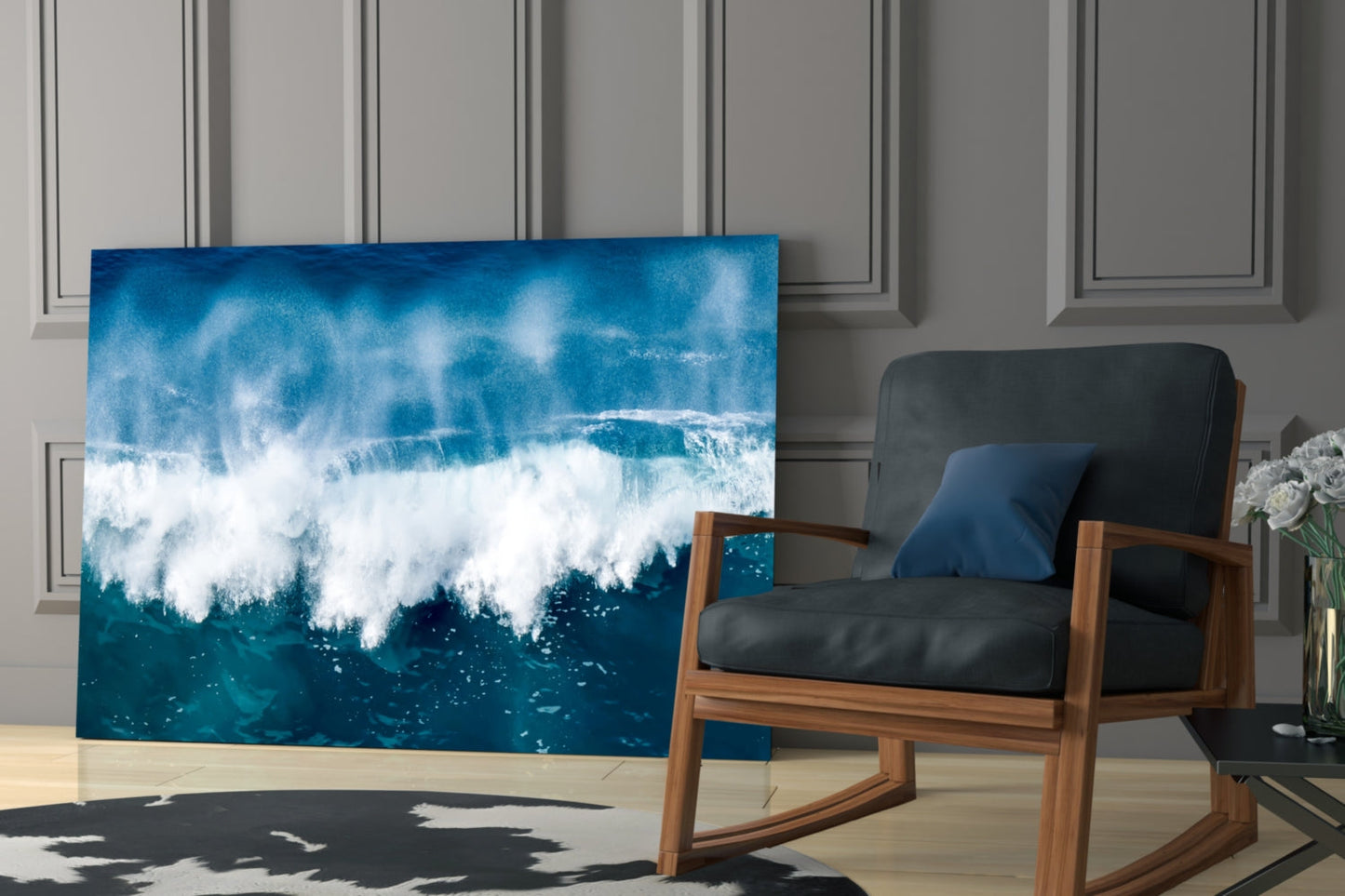 Ocean Wave Glass Wall Art
