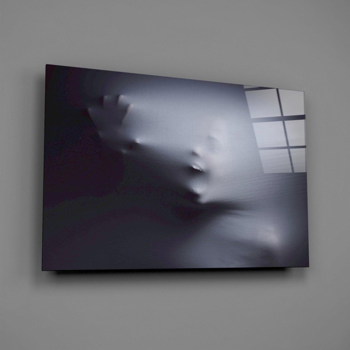 Silent Scream Glass Wall Art