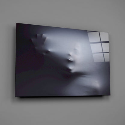 Silent Scream Glass Wall Art