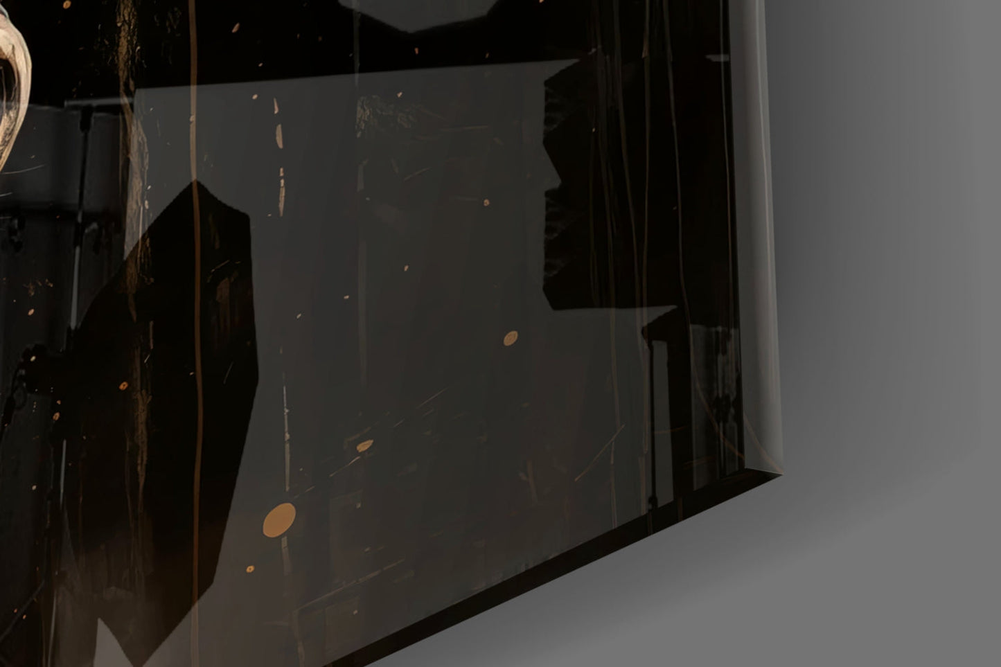 Gold Horse Glass Wall Art