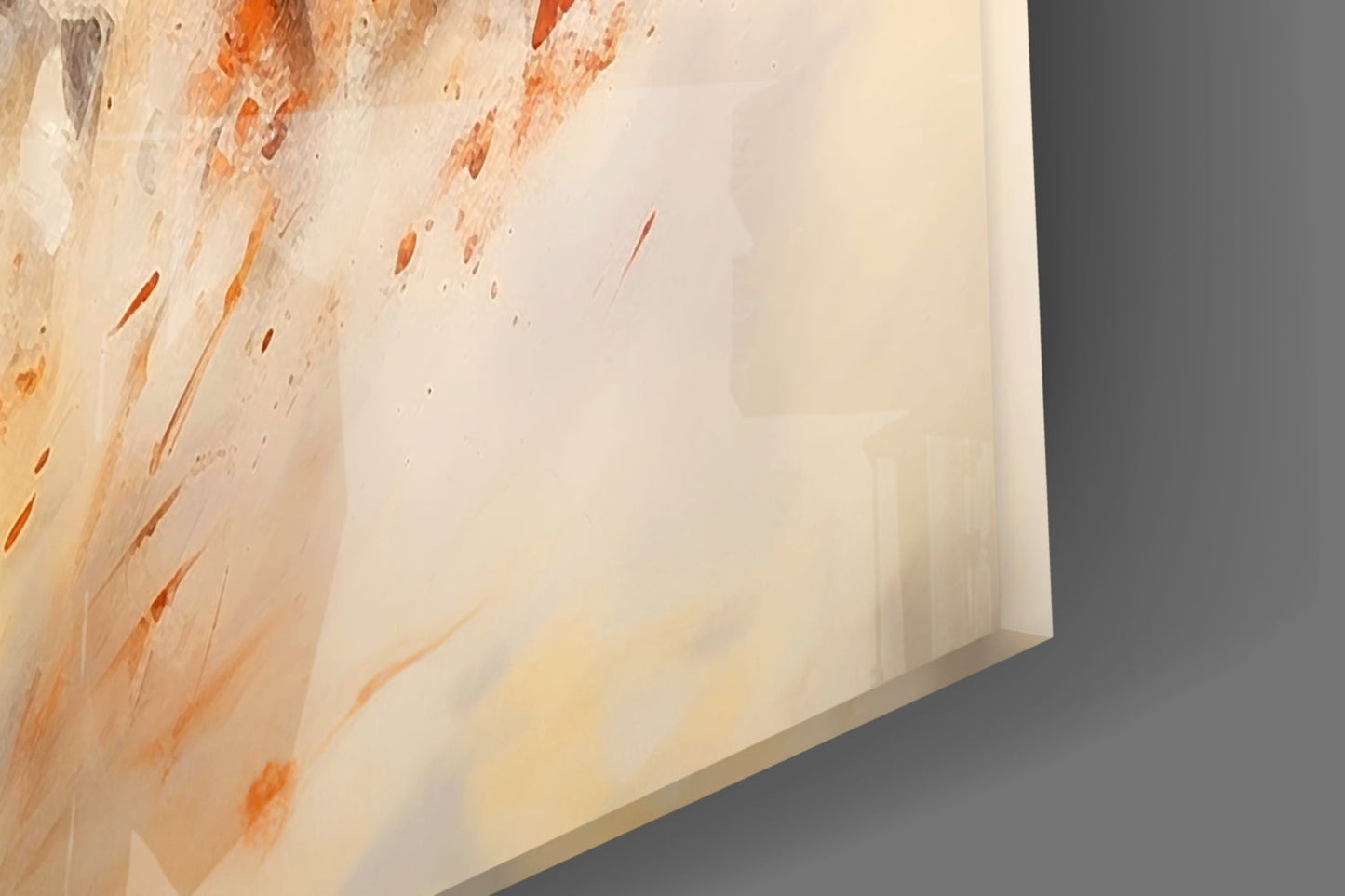 Charging Horses Glass Wall Art