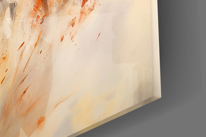 Charging Horses Glass Wall Art