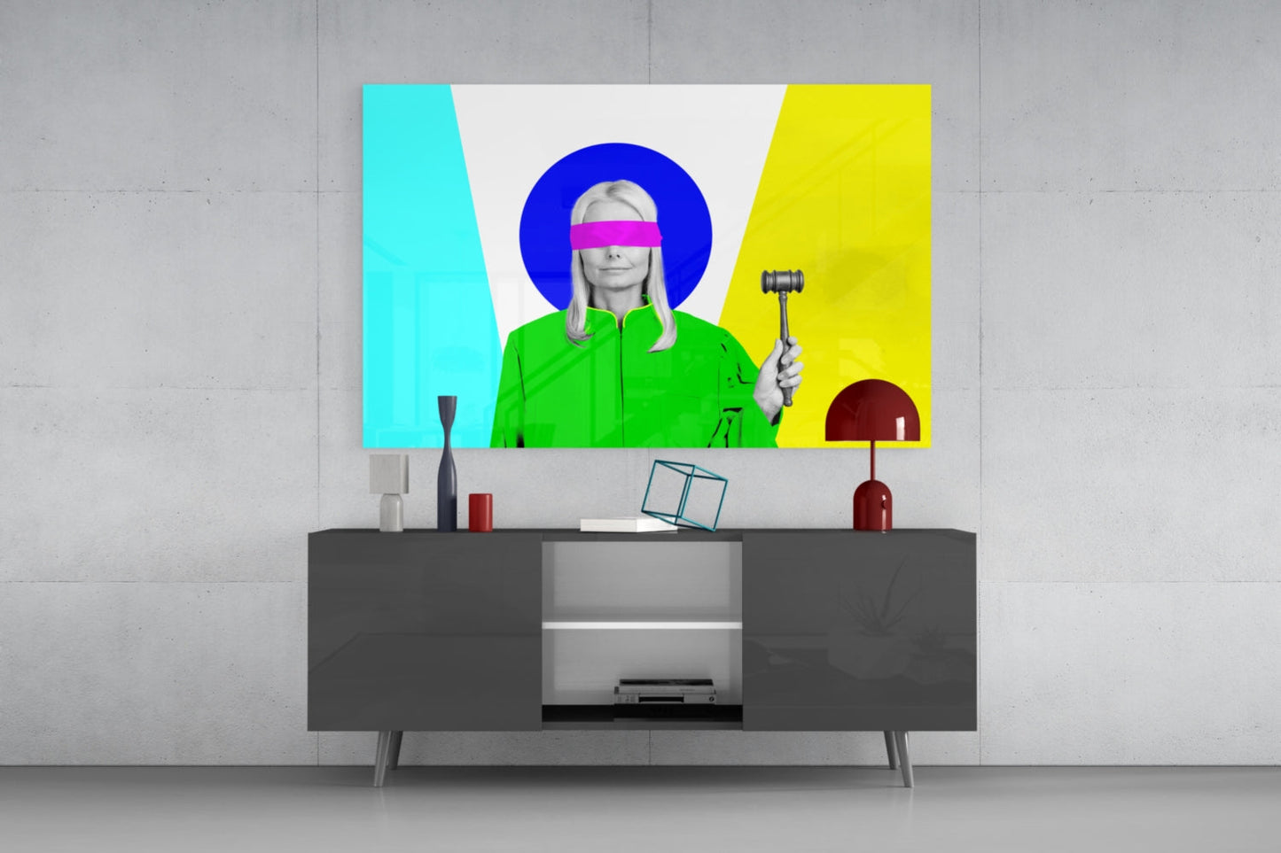 Justice of Colors Glass Wall Art