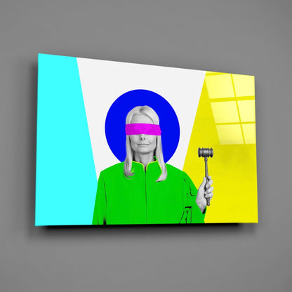 Justice of Colors Glass Wall Art
