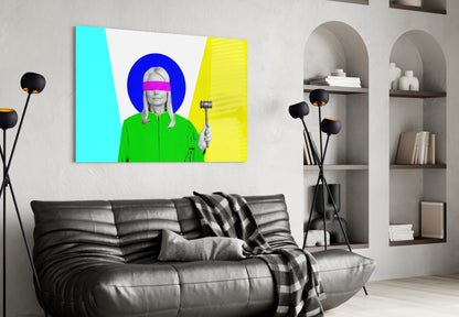 Justice of Colors Glass Wall Art