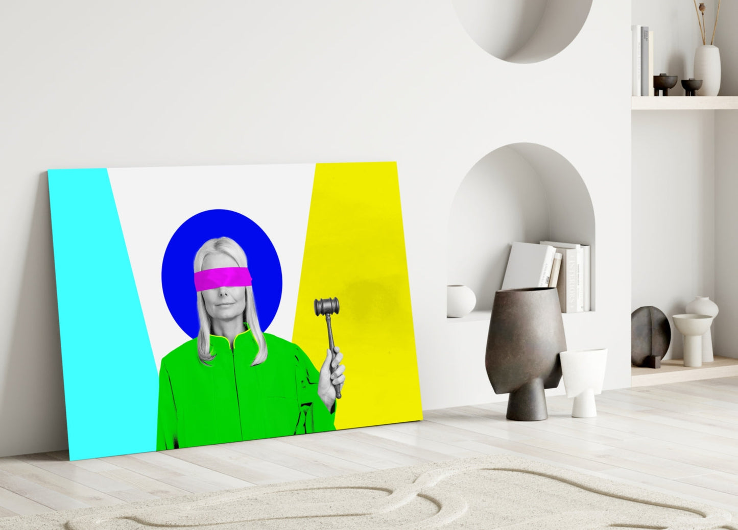 Justice of Colors Glass Wall Art