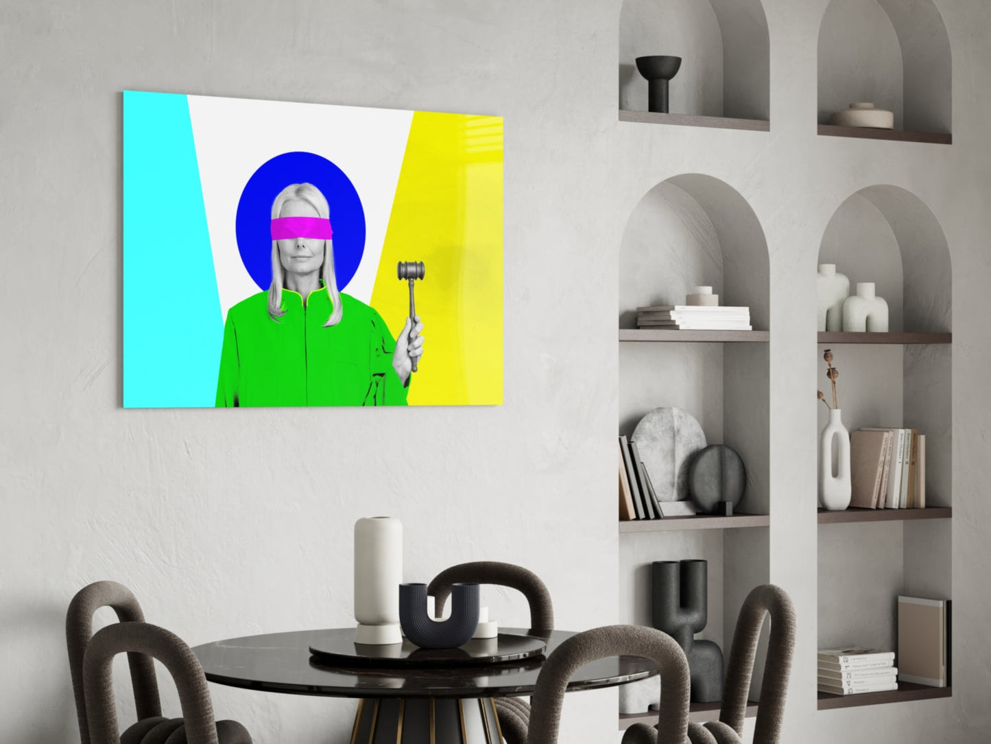 Justice of Colors Glass Wall Art