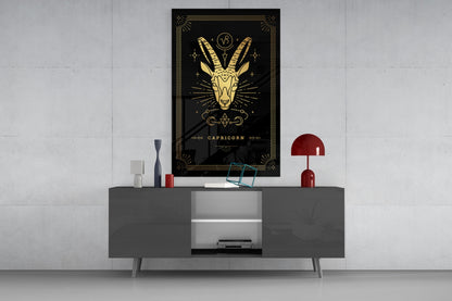 Capricorn Glass Wall Art