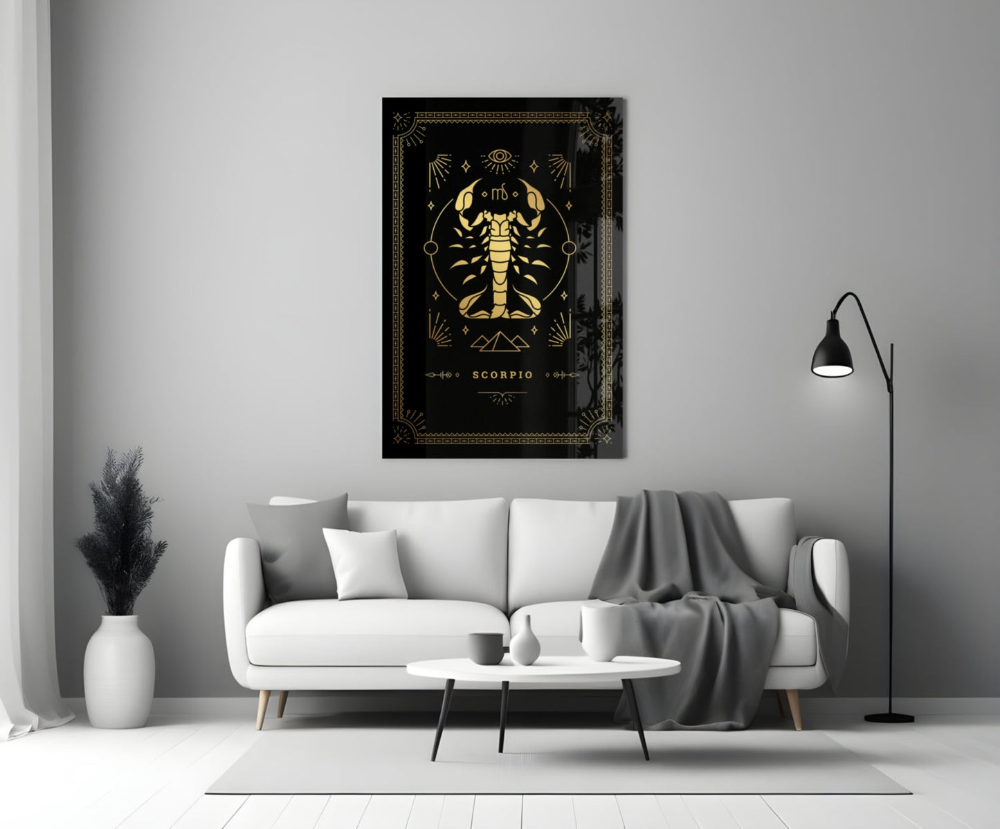 Cancer Zodiac Glass Wall Art