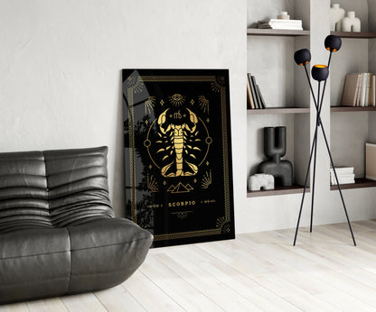 Cancer Zodiac Glass Wall Art