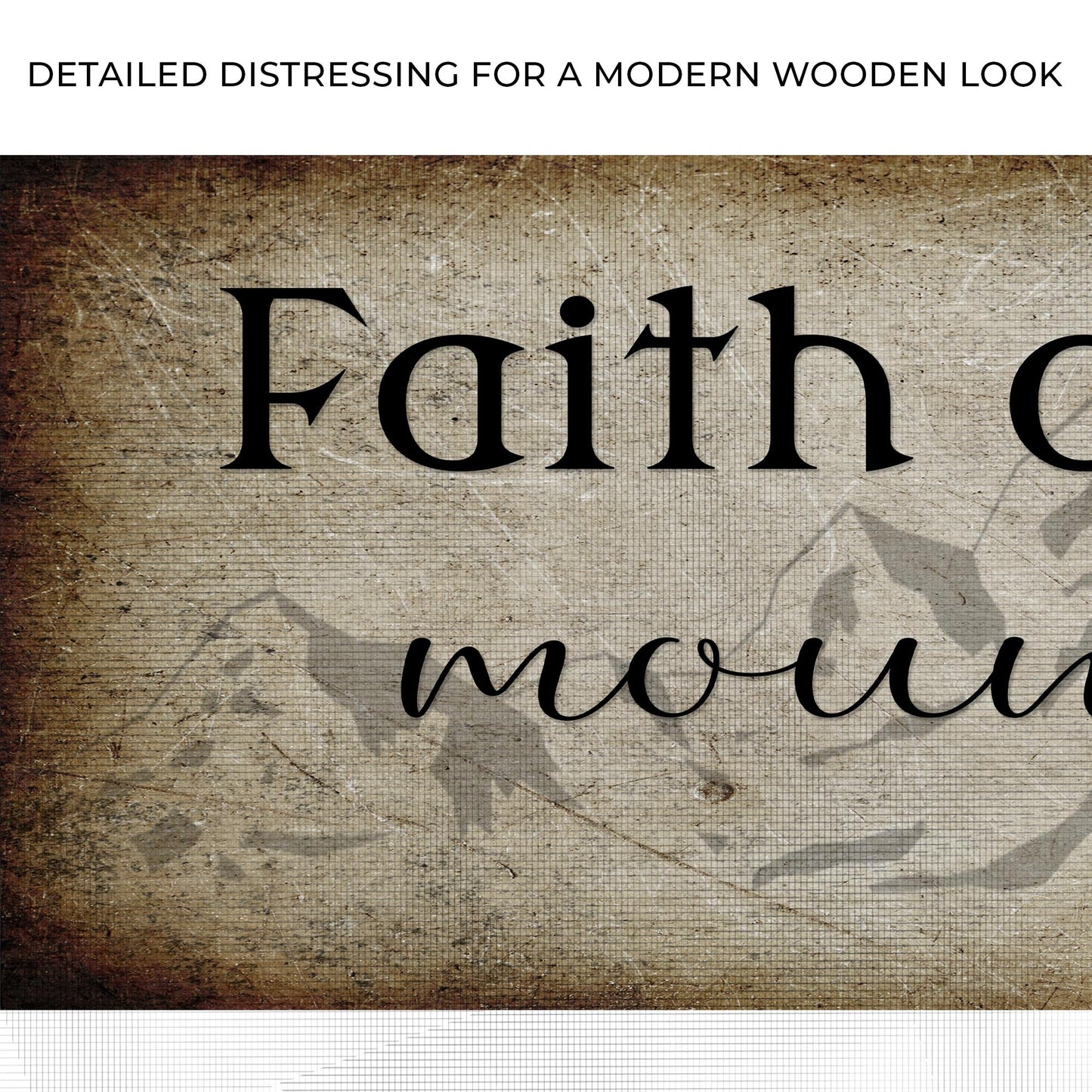 Matthew 17:20 Faith Can Move Mountains Canvas Wall Art